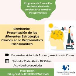 Presentación de las diferentes estrategias clínicas en la problemática psicosomática
