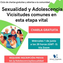 Sexualidad y Adolescencia. Vicisitudes comunes en esta etapa vital