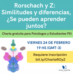 Charla abierta sobre Rorschach y Test-Z