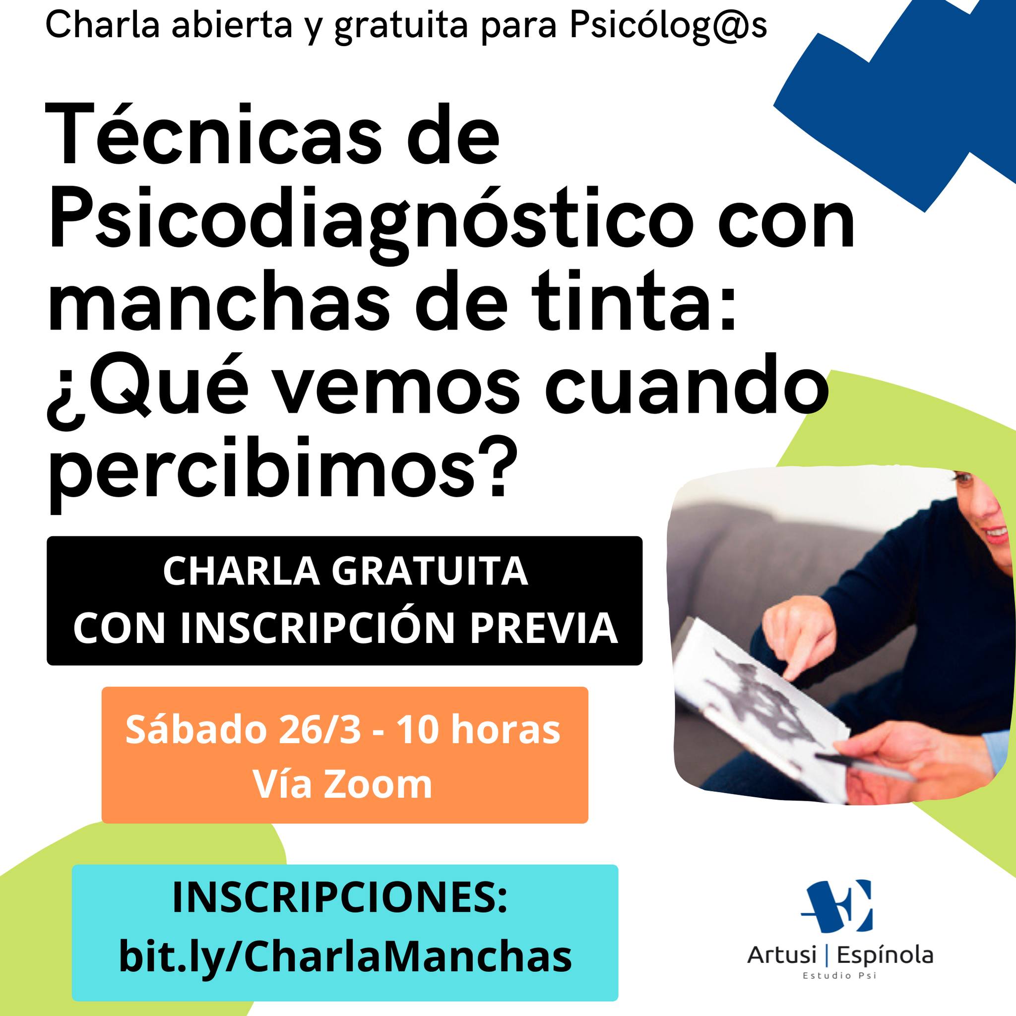 Técnicas de psicodiagnóstico con manchas de tinta, ¿qué vemos cuando percibimos?